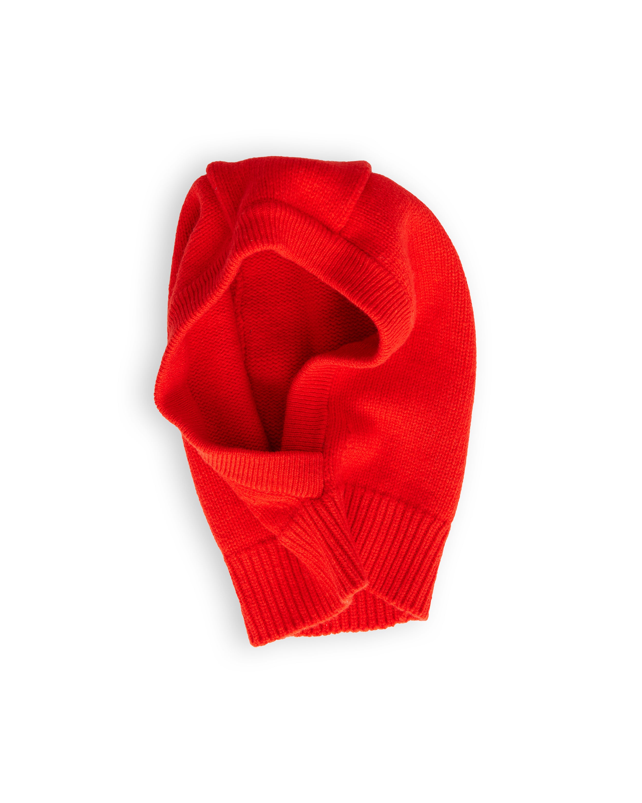 Merino Lambswool Hood - Poppy Red