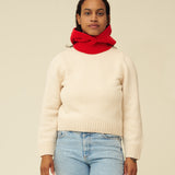 Merino Lambswool Hood - Poppy Red