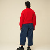 Merino Lambswool Jumper - Poppy Red