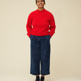 Merino Lambswool Jumper - Poppy Red