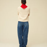 Merino Lambswool Neckerchief - Poppy Red