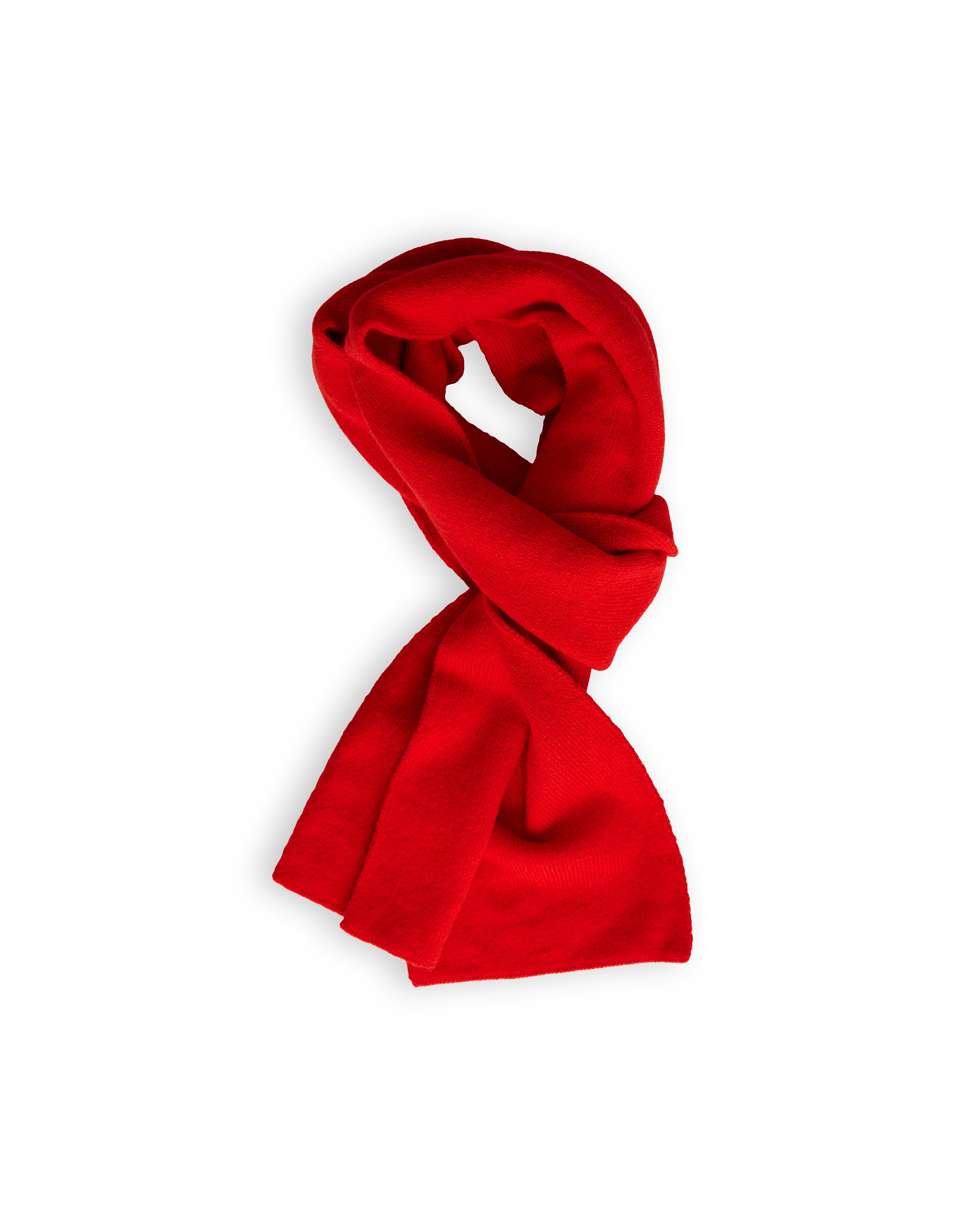 Merino Lambswool Scarf - Poppy Red