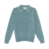 Merino Lambswool Rugby Jumper - Helford Green