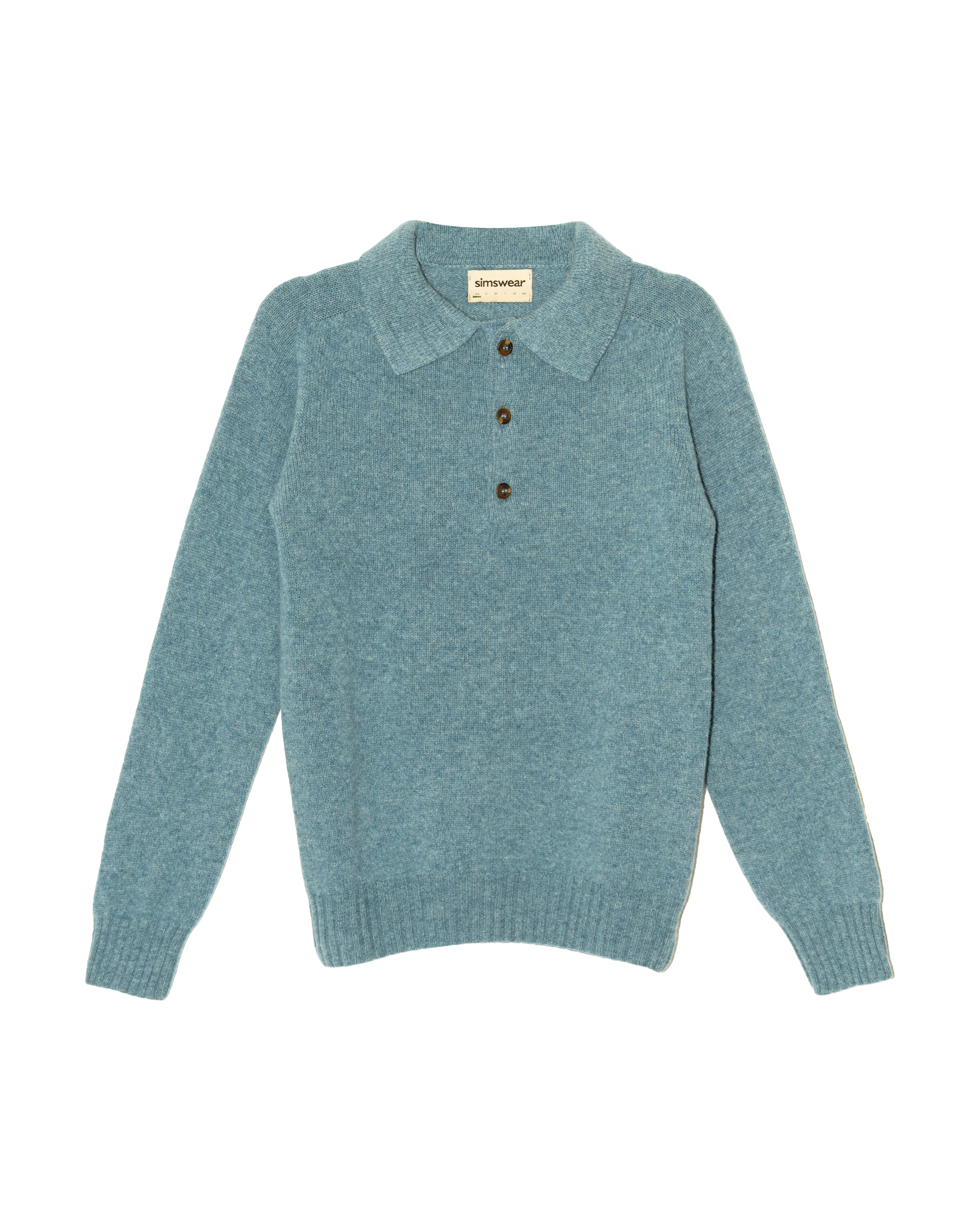 Merino Lambswool Rugby Jumper - Helford Green