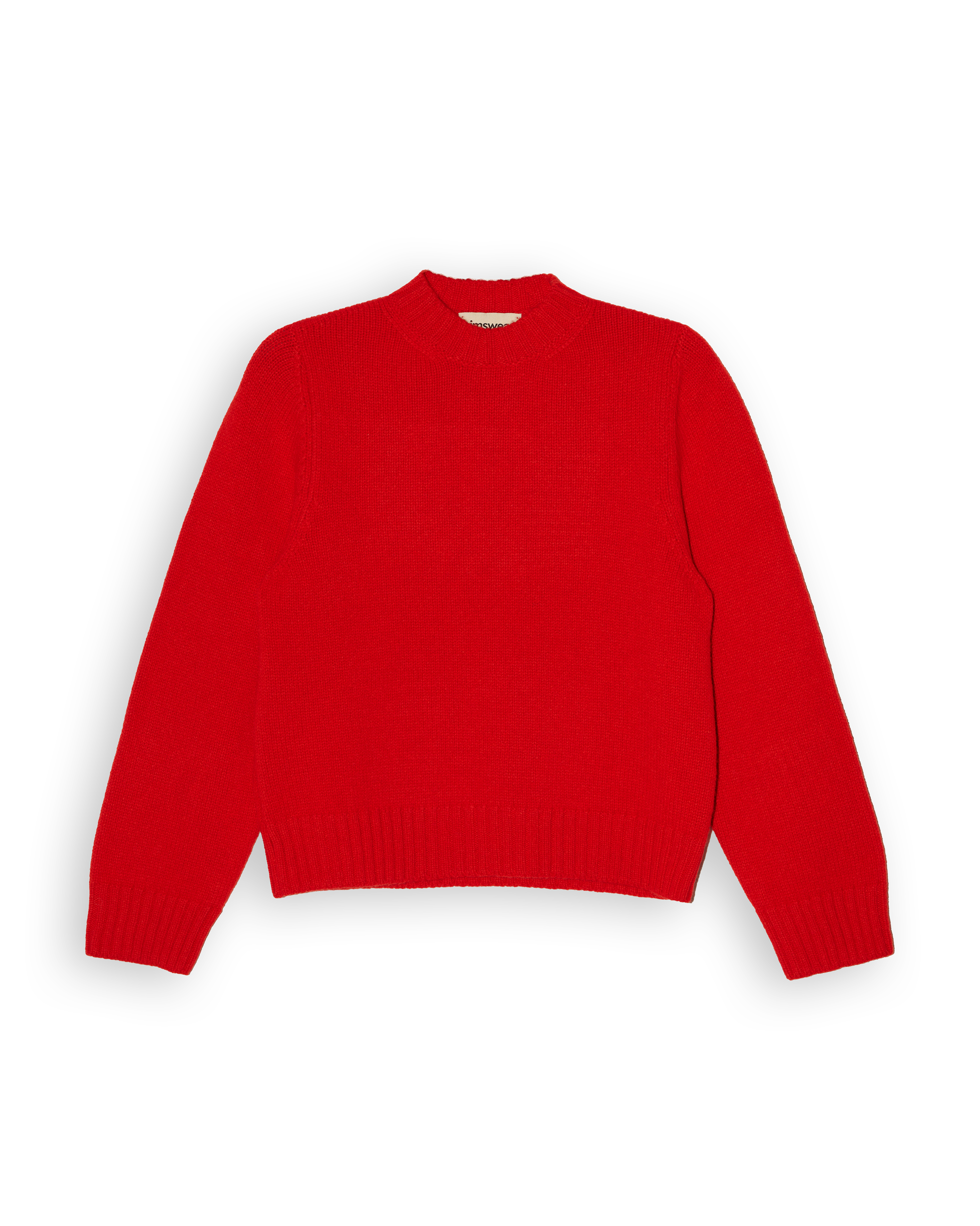 Merino Lambswool Jumper - Poppy Red