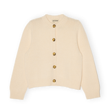 Merino Lambswool Cardigan - Ecru