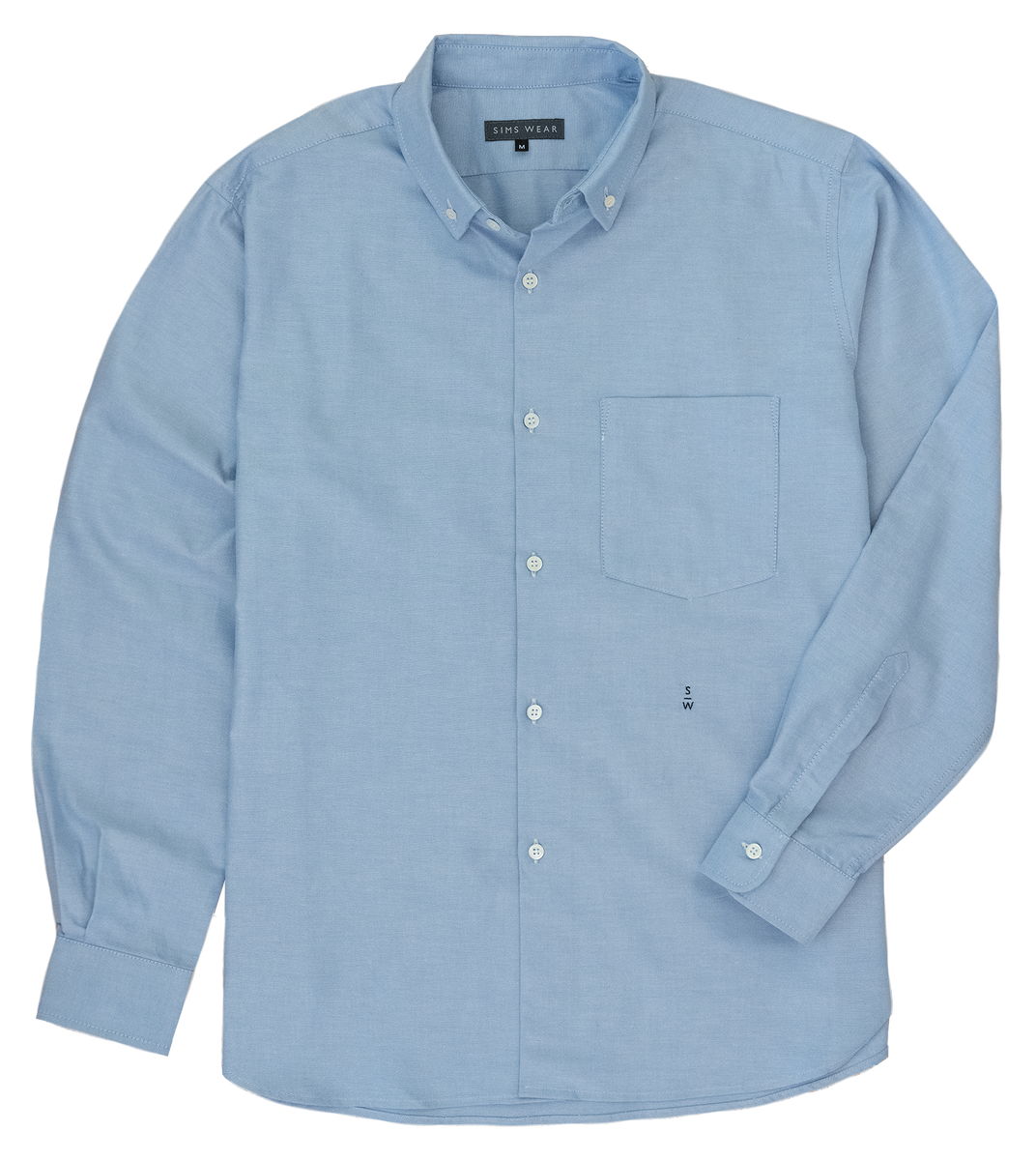 Blue Oxford Cotton Shirt | Sims Wear