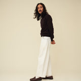 Merino Lambswool Roll Neck - Dark Brown