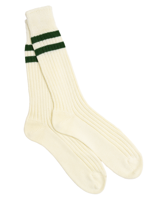 Green Stripe Cotton Socks Thumbnail