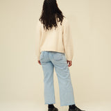 Merino Lambswool Cardigan - Ecru