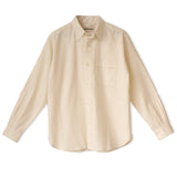Ecru Long Sleeve Linen Shirt
