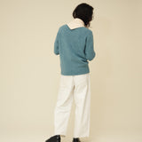 Merino Lambswool Neckerchief - Ecru