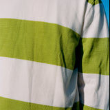 Lightweight Crewneck Jumper - Apple Green Stripe