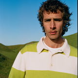 Lightweight Rugby Jumper - Apple Green Stripe