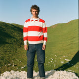 Lightweight Rugby Jumper - Redcurrant Stripe