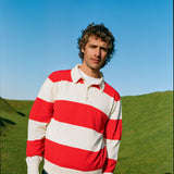 Lightweight Rugby Jumper - Redcurrant Stripe