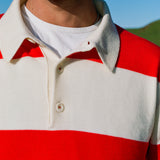 Lightweight Rugby Jumper - Redcurrant Stripe