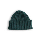 Merino Lambswool Beanie - Petrol Green (knitted-to-order)